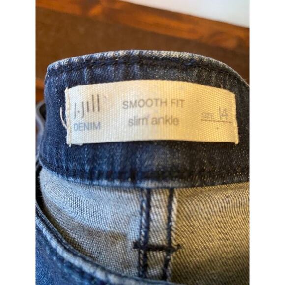 J Jill Denim Dark Wash Smooth Fit Slim Ankle Jeans- 14 - Picture 6 of 6